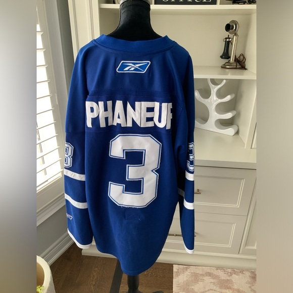 Vintage RBK CCM TORONTO MAPLE LEAFS Mens Hockey NHL Jersey #3 Phaneuf Size XL - Picture 5 of 16